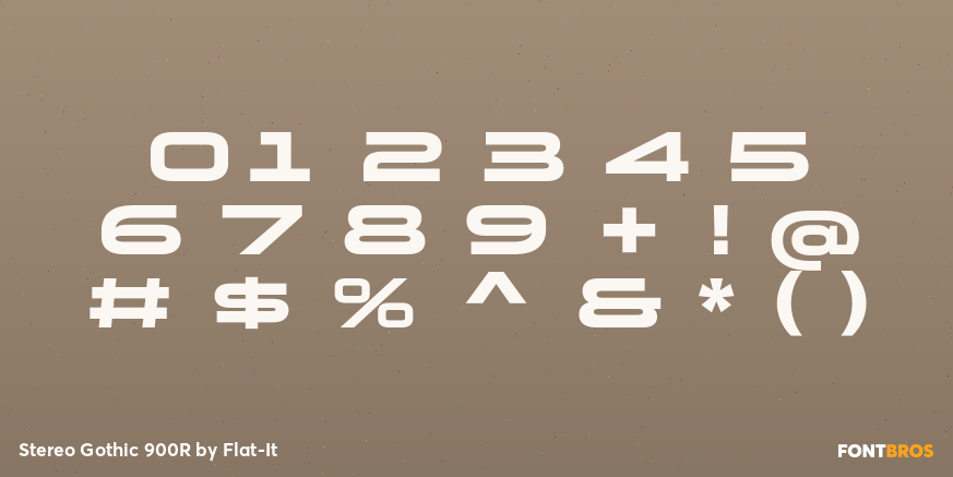 Stereo Gothic 900R Font Poster #1