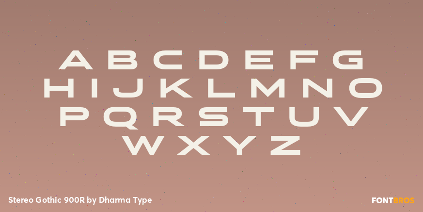 Stereo Gothic 900R Font Poster #2