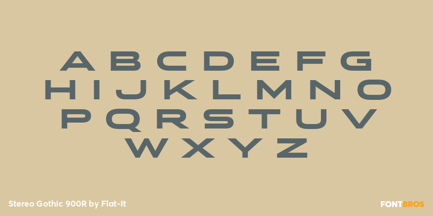 Stereo Gothic 900R Font Poster #1