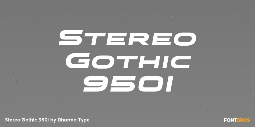 Stereo Gothic 950I Font Poster #1