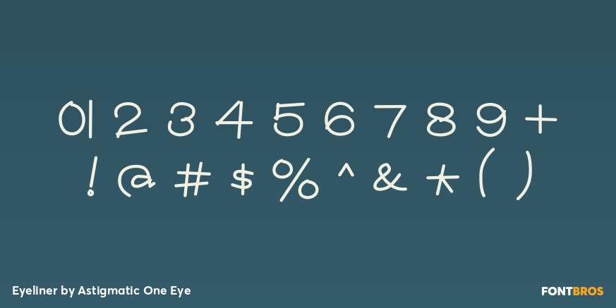 Eyeliner Font Poster #1