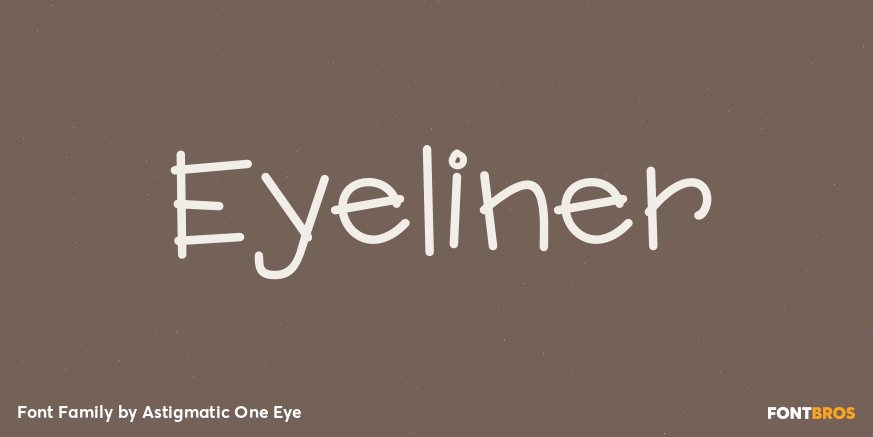 Eyeliner Font Poster #1