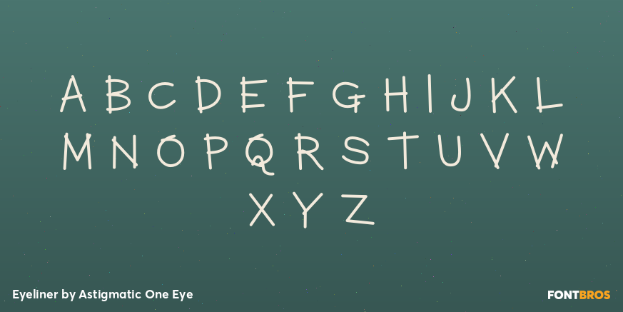 Eyeliner Font Poster #1