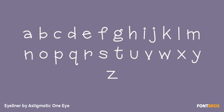 Eyeliner Font Poster #1