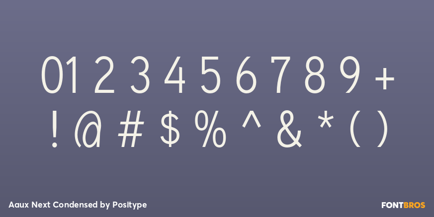 Aaux Next Condensed Font Poster #4