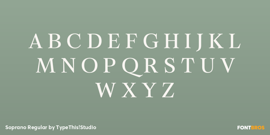 Soprano Regular Font Poster #2