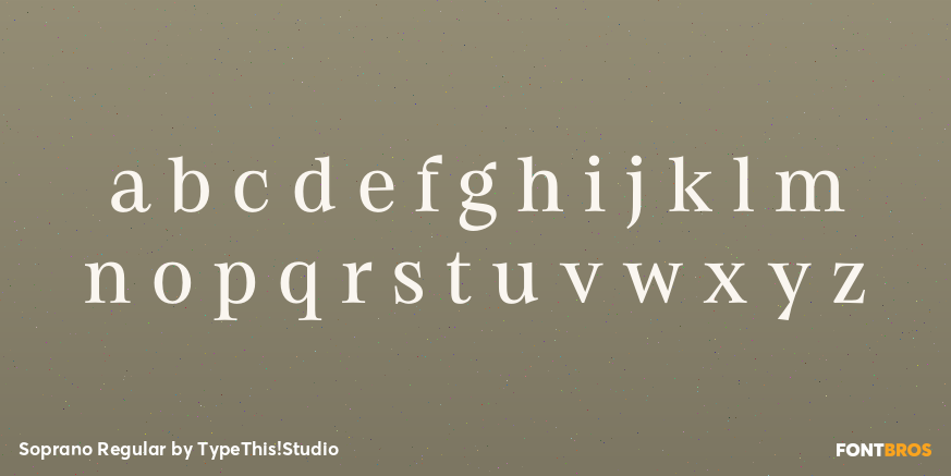 Soprano Regular Font Poster #3