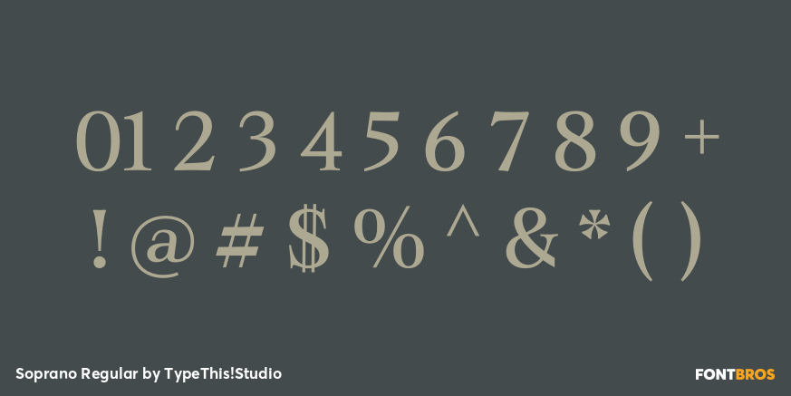 Soprano Regular Font Poster #4