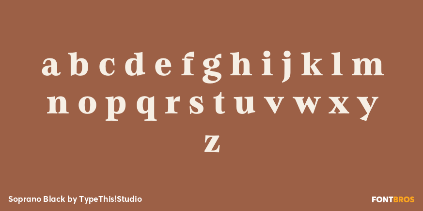 Soprano Black Font Poster #3