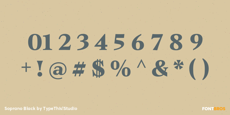 Soprano Black Font Poster #4