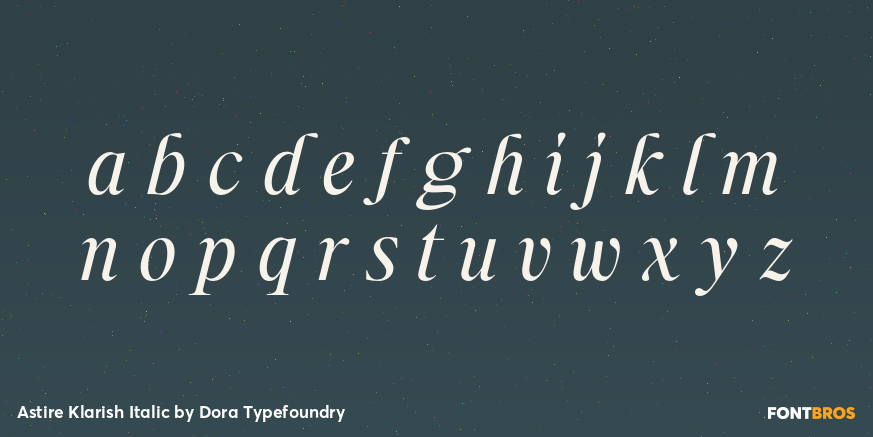 Astire Klarish Italic Font Poster #1
