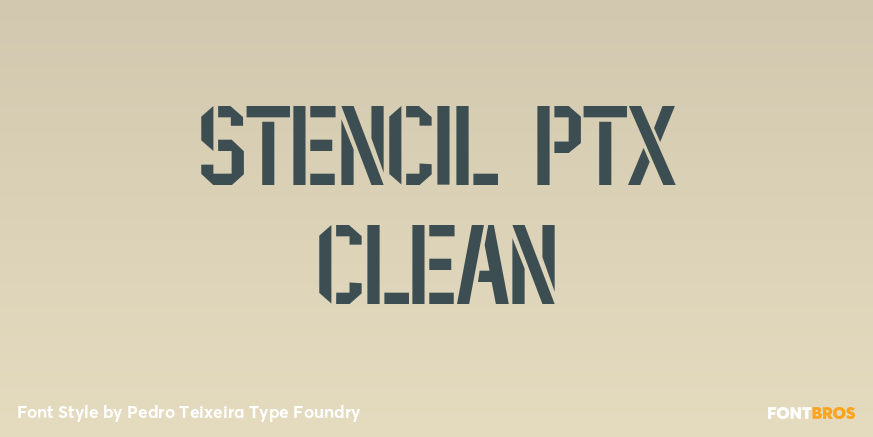 Stencil PTx Clean Poster