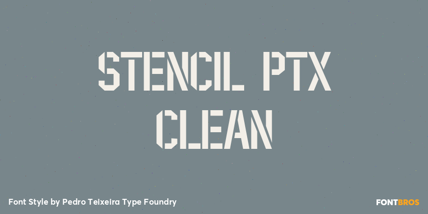 Stencil PTx Clean Poster