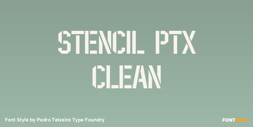 Stencil PTx Clean Poster