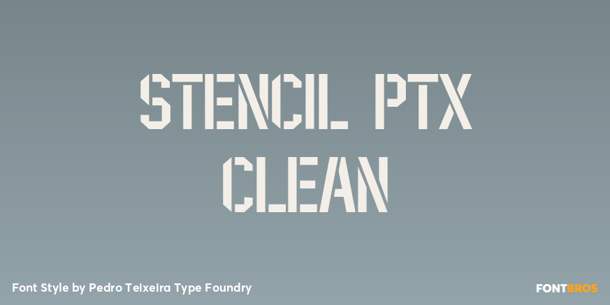 Stencil PTx Clean Poster