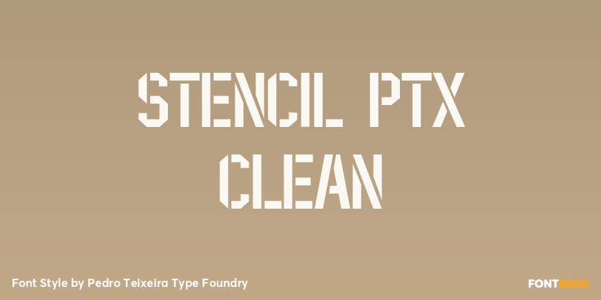 Stencil PTx Clean Poster