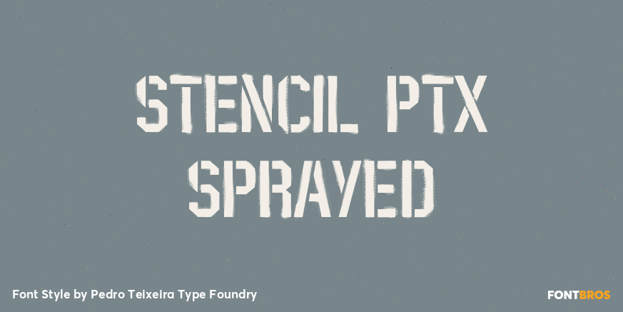 Stencil PTx Sprayed Poster