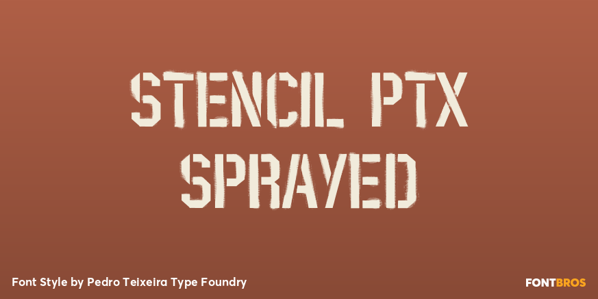 Stencil PTx Sprayed Poster