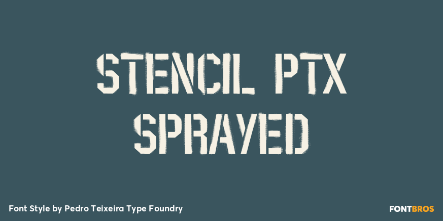 Stencil PTx Sprayed Poster