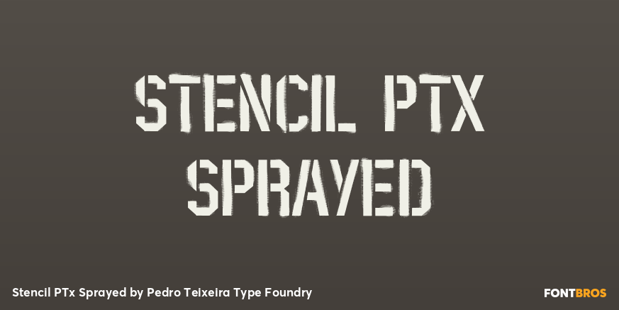 Stencil PTx Sprayed Poster