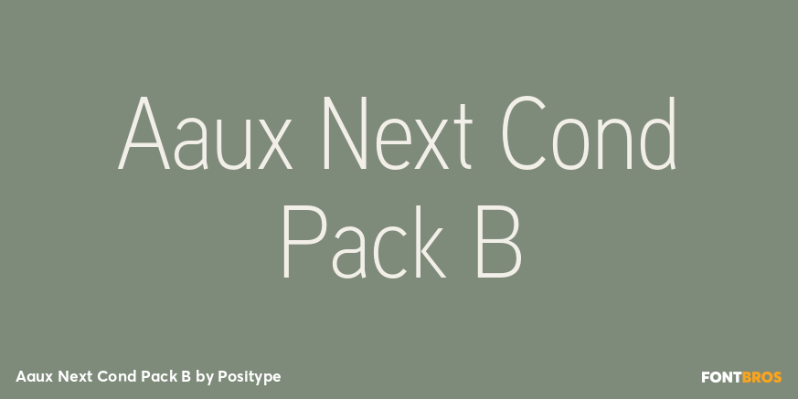 Aaux Next Cond Pack B Font Poster #1