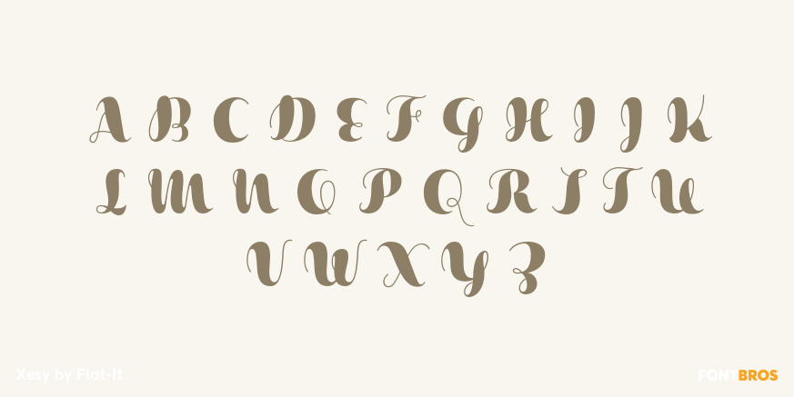 Xesy Font Poster #1
