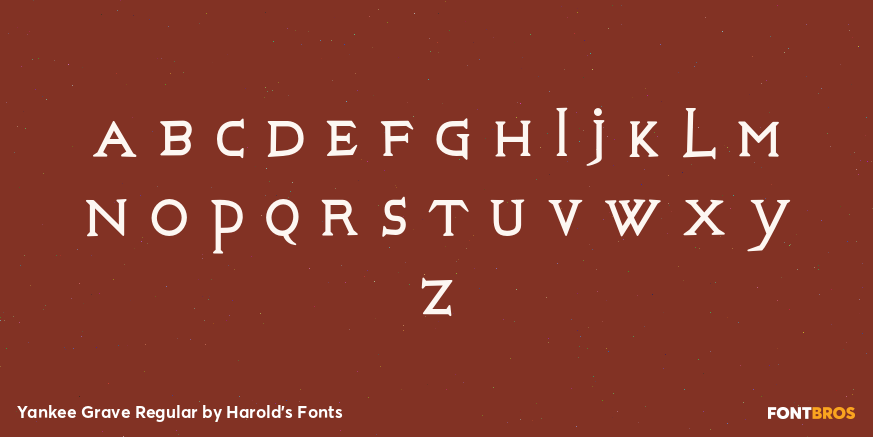 Yankee Grave Regular Font Poster #2