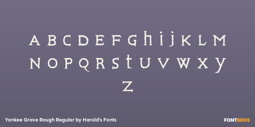 Yankee Grave Rough Regular Font Poster #1