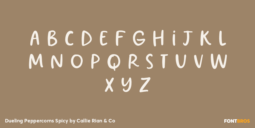 Dueling Peppercorns Spicy Font Poster #3