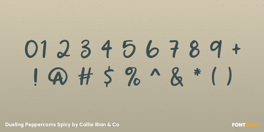 Dueling Peppercorns Spicy Font Poster #4