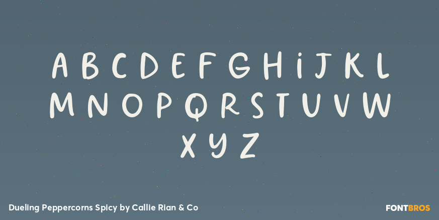 Dueling Peppercorns Spicy Font Poster #3