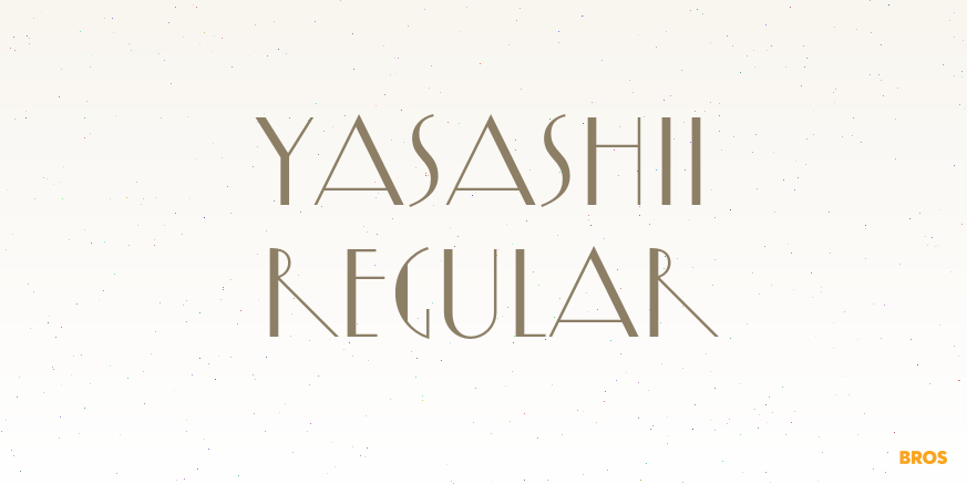 Yasashii Regular Font Poster #1