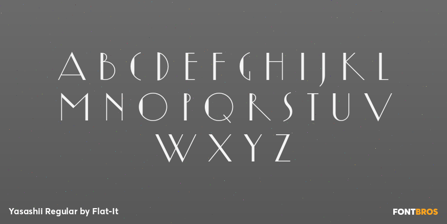 Yasashii Regular Font Poster #3