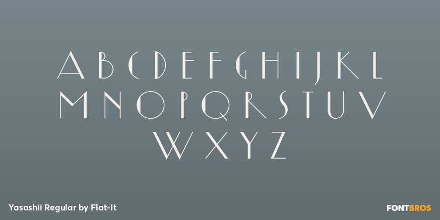 Yasashii Regular Font Poster #3