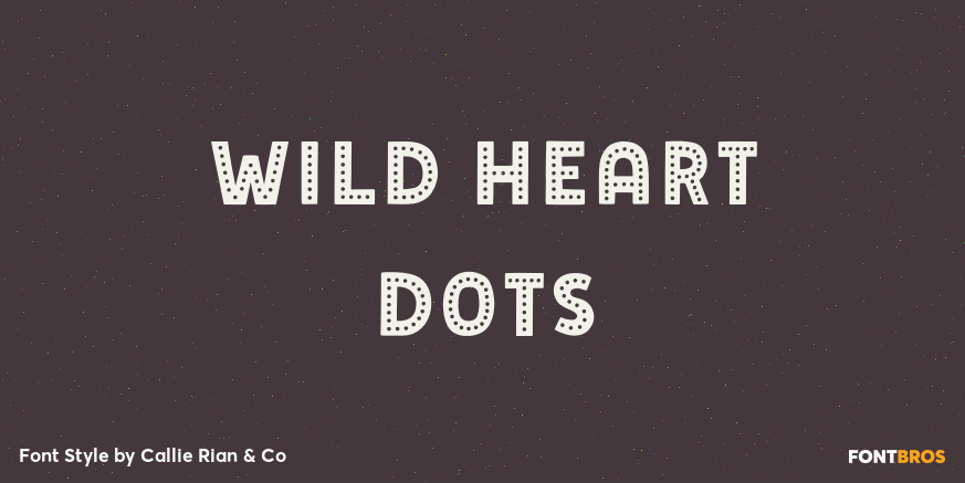 Wild Heart Dots Poster