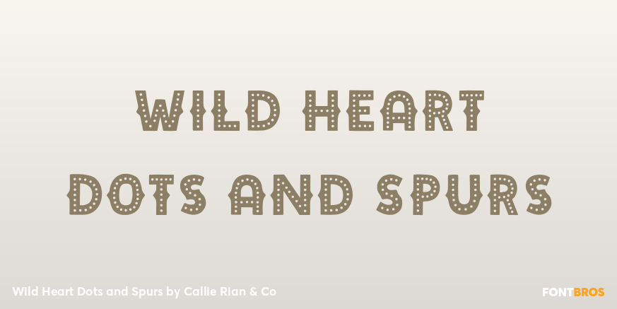 Wild Heart Dots and Spurs Poster