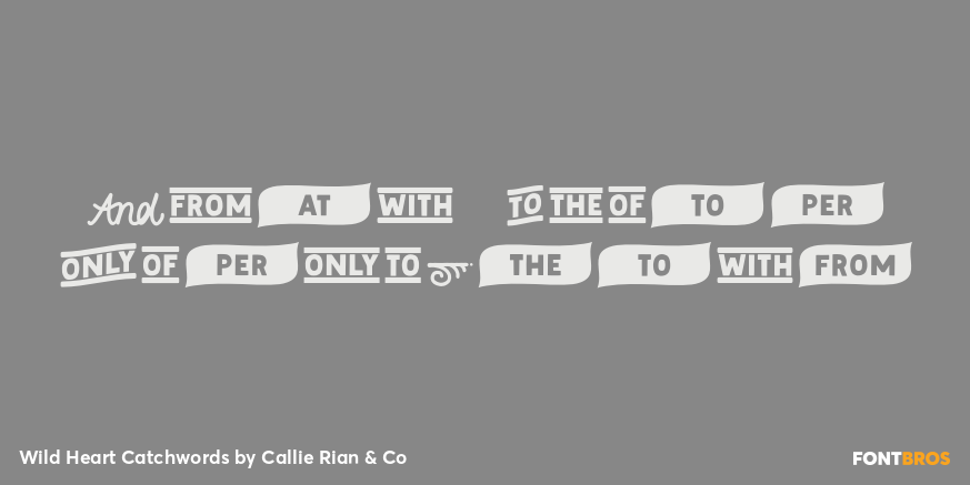 Wild Heart Catchwords Poster