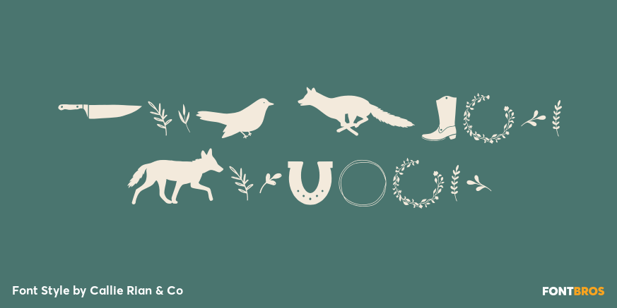 Wild Heart Dingbats Poster