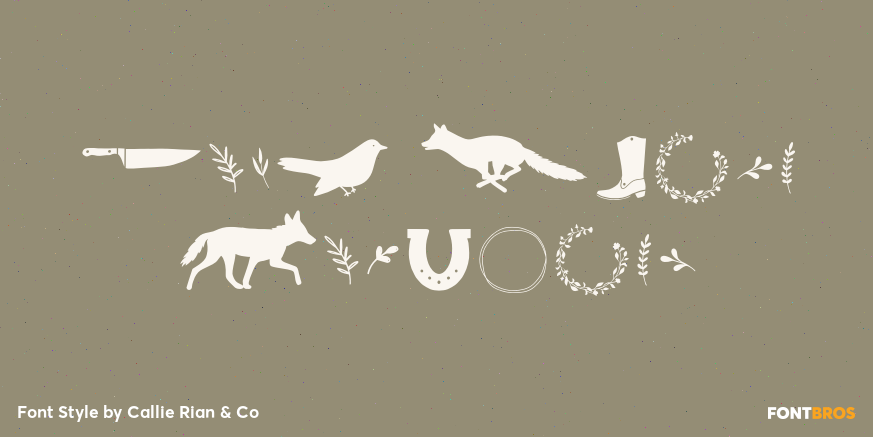 Wild Heart Dingbats Poster