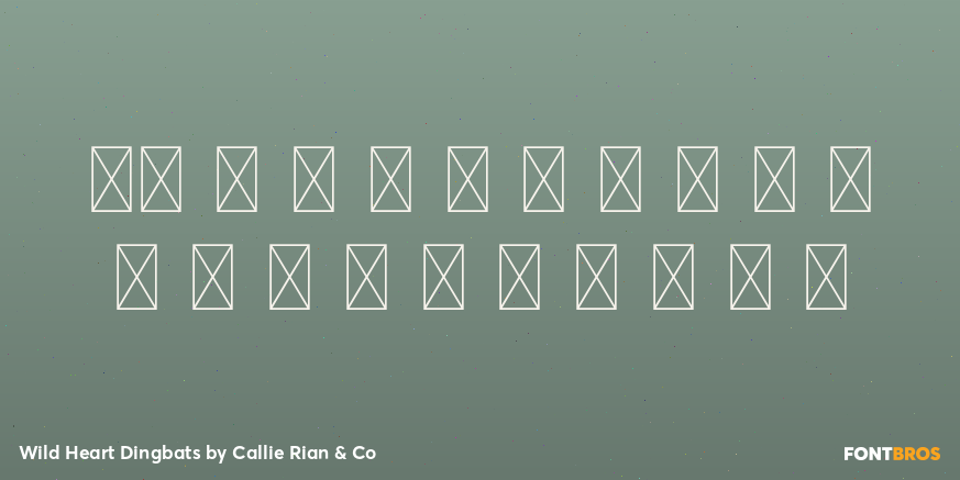 Wild Heart Dingbats Font Poster #1