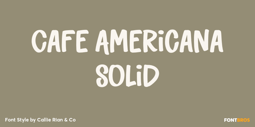 Cafe Americana Solid Poster