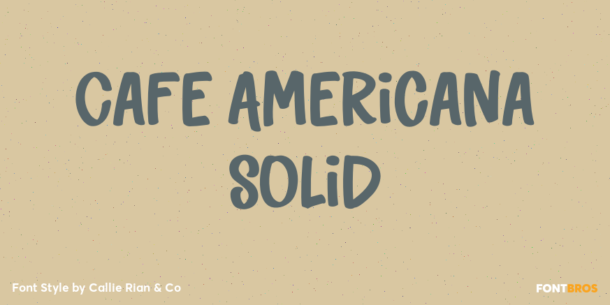 Cafe Americana Solid Poster