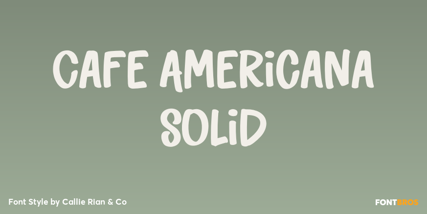 Cafe Americana Solid Poster