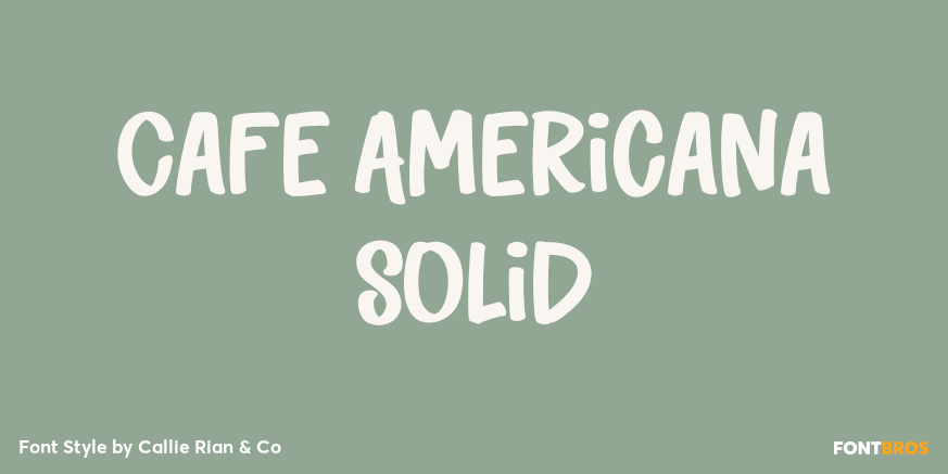 Cafe Americana Solid Poster