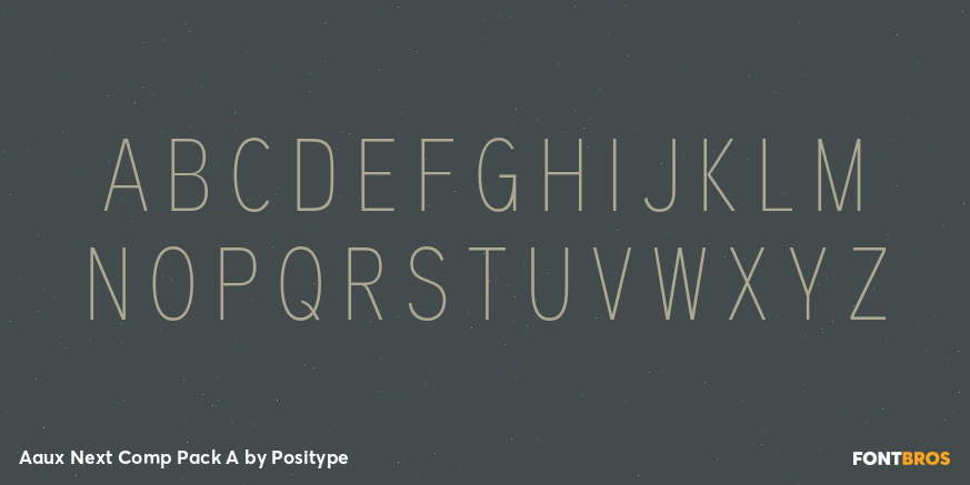 Aaux Next Comp Pack A Font Poster #2