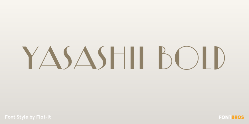 Yasashii Bold Font Poster #1