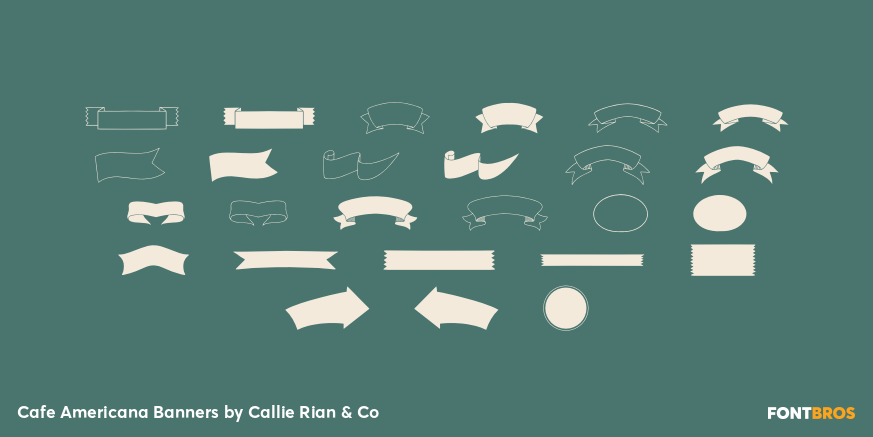 Cafe Americana Banners Font Poster #1