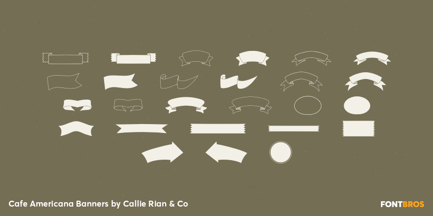 Cafe Americana Banners Font Poster #1