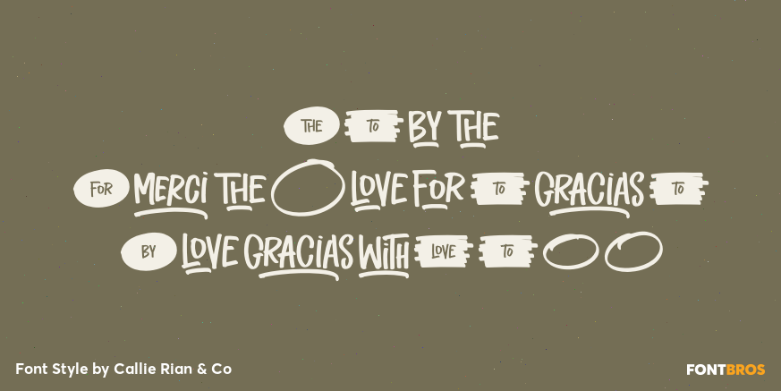 Cafe Americana Dingbats Poster