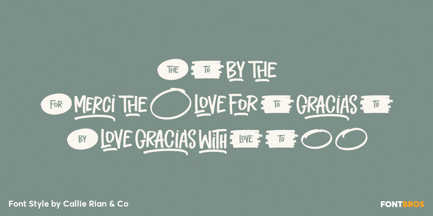 Cafe Americana Dingbats Poster